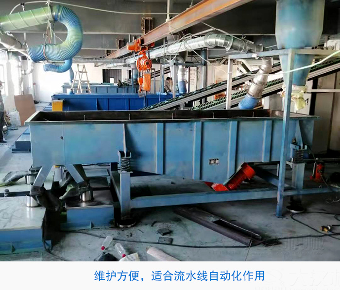 小型直線篩流水線作業使用現場